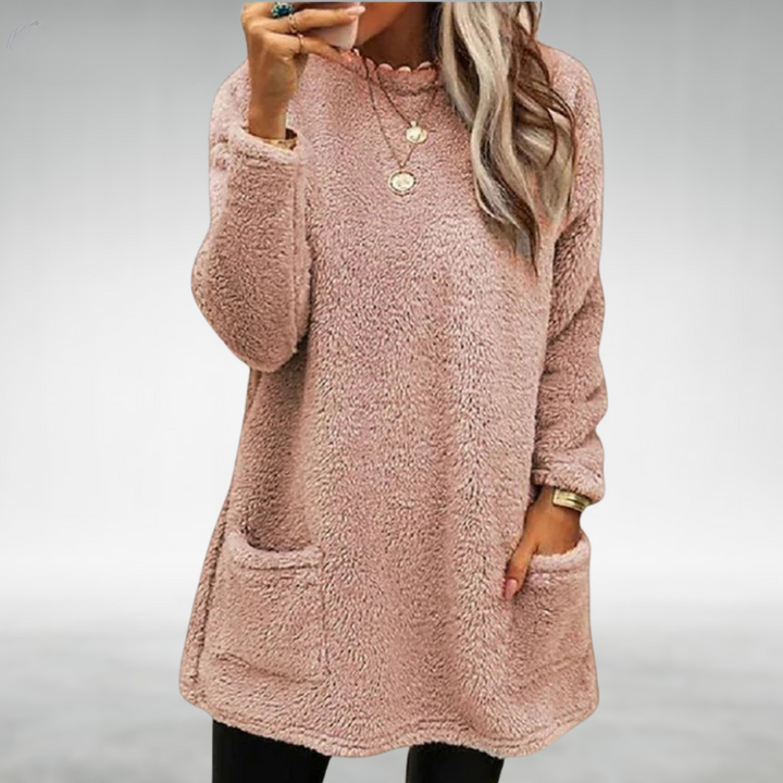 Nora | Cozy Fleece Sweater with Handy Pockets