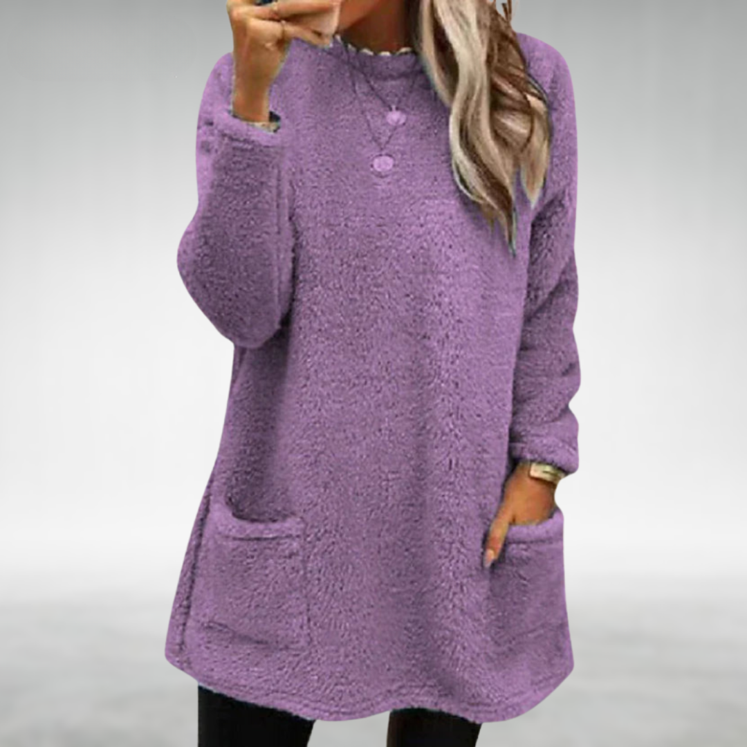 Nora | Cozy Fleece Sweater with Handy Pockets