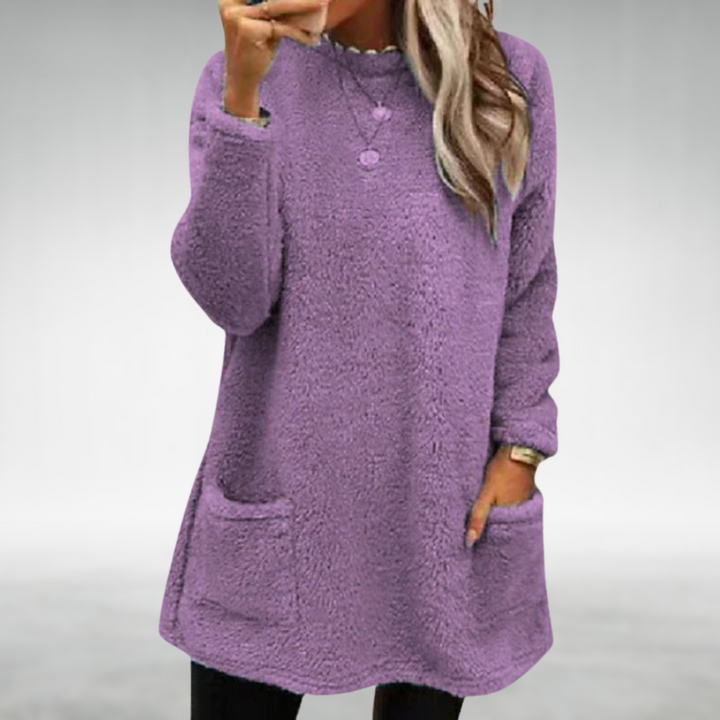 Nora | Cozy Fleece Sweater with Handy Pockets