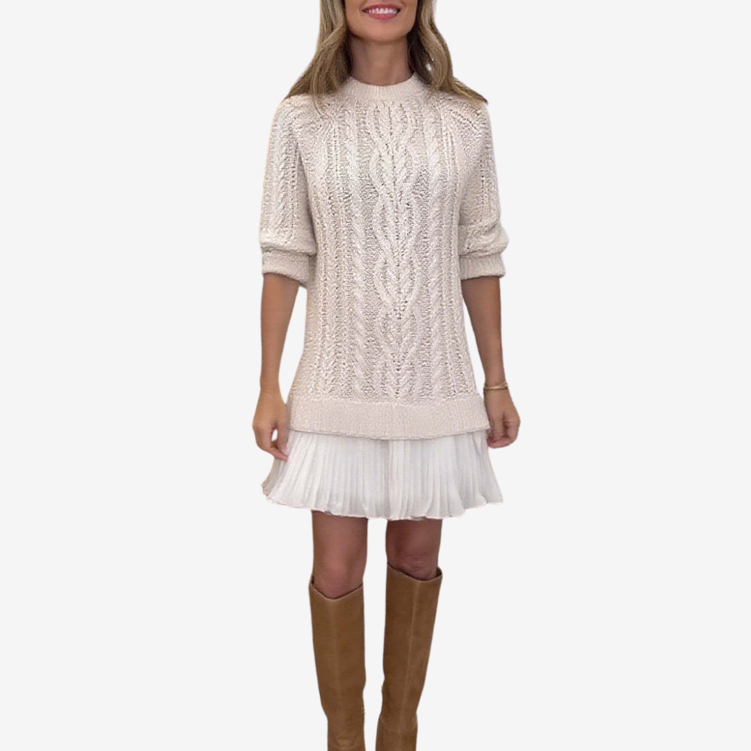Gaëlle | One-of-a-Kind Cozy Knit Sweater Dress