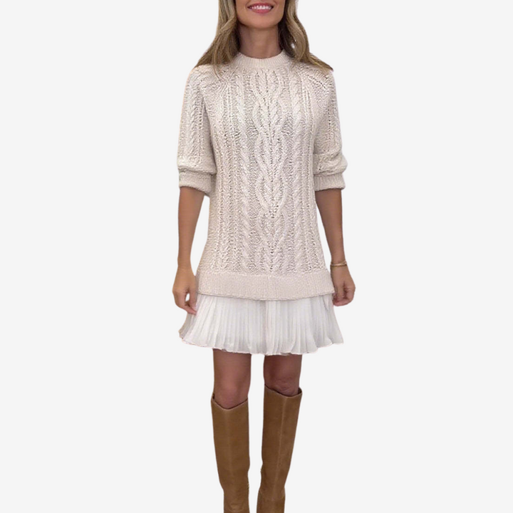 Gaëlle | One-of-a-Kind Cozy Knit Sweater Dress