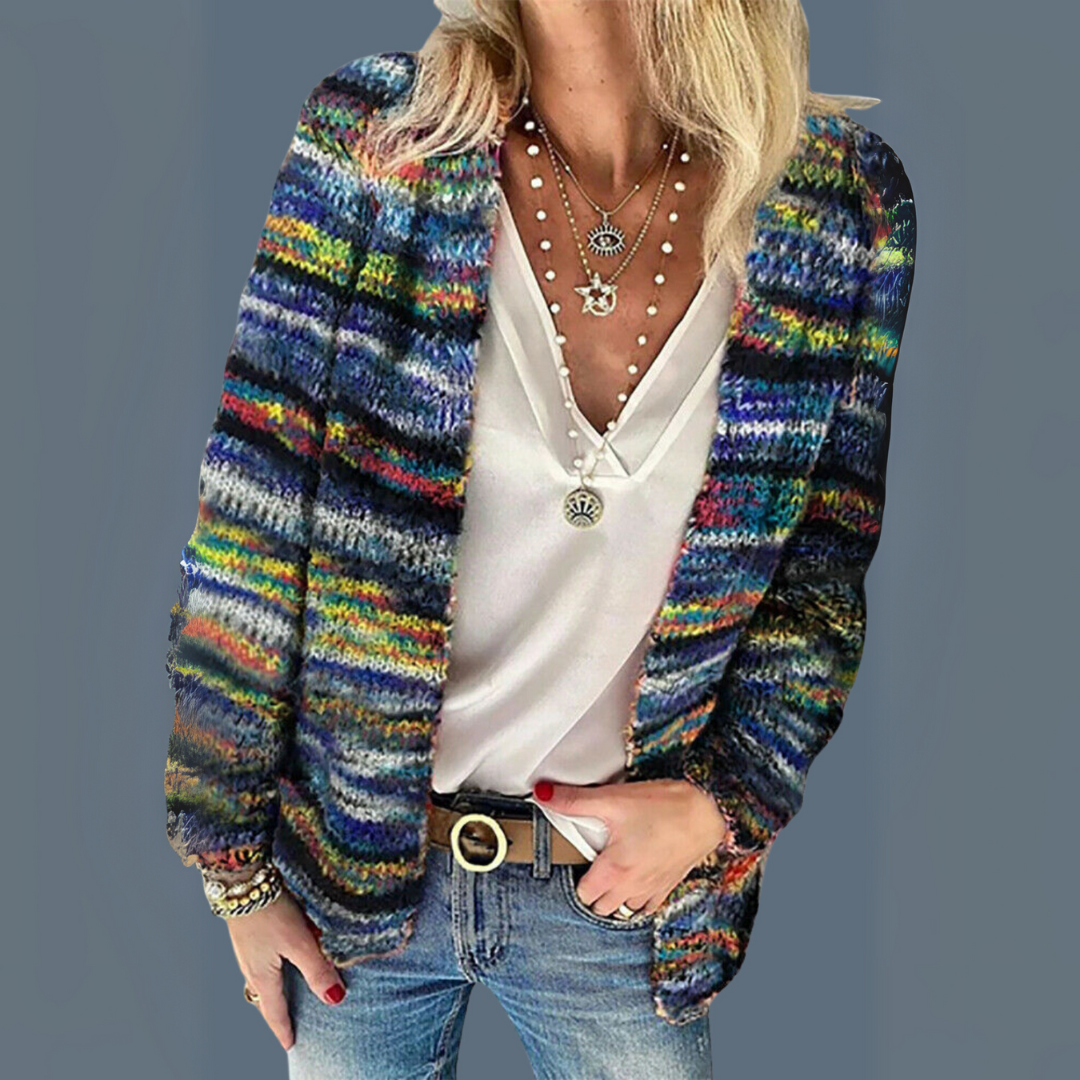 Penelope Multicolour Knit Sweater - Cozy, Colorful Knitwear