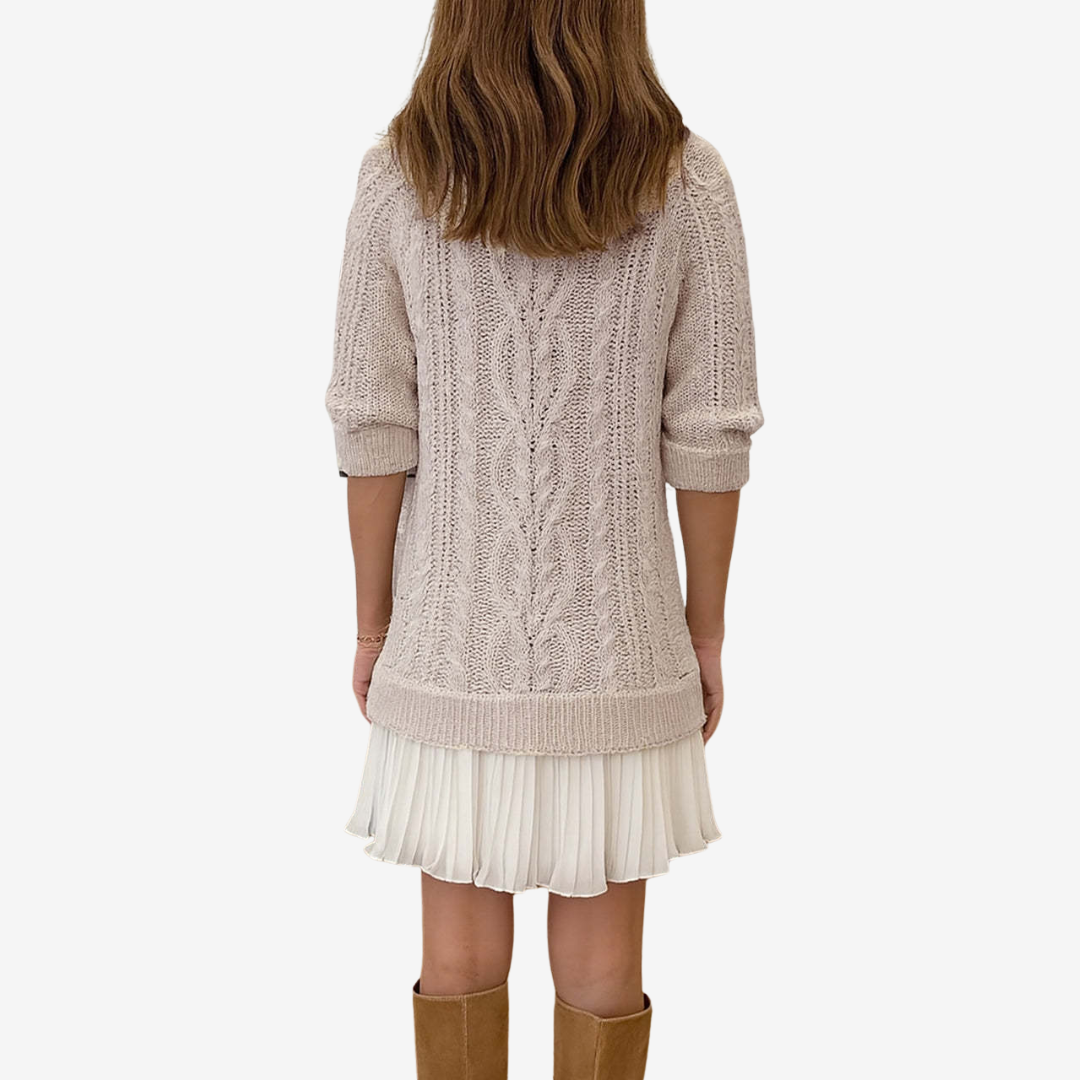 Gaëlle | One-of-a-Kind Cozy Knit Sweater Dress