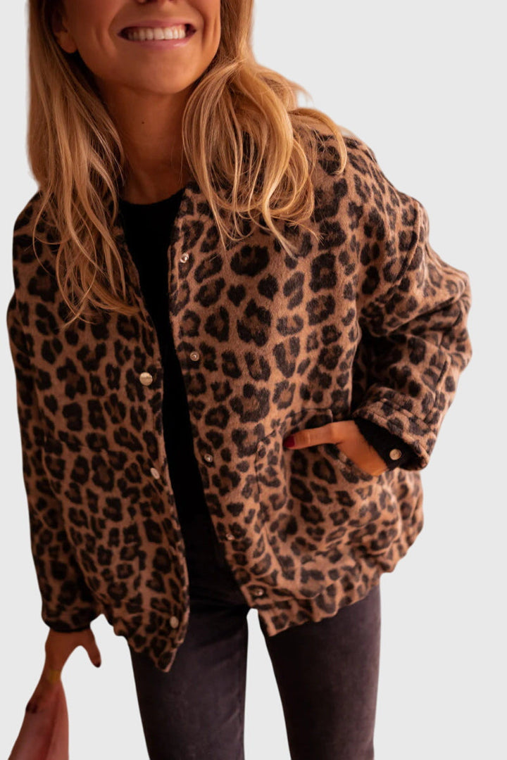 Elodie | Chic Leopard Print Jacket for Effortless Style