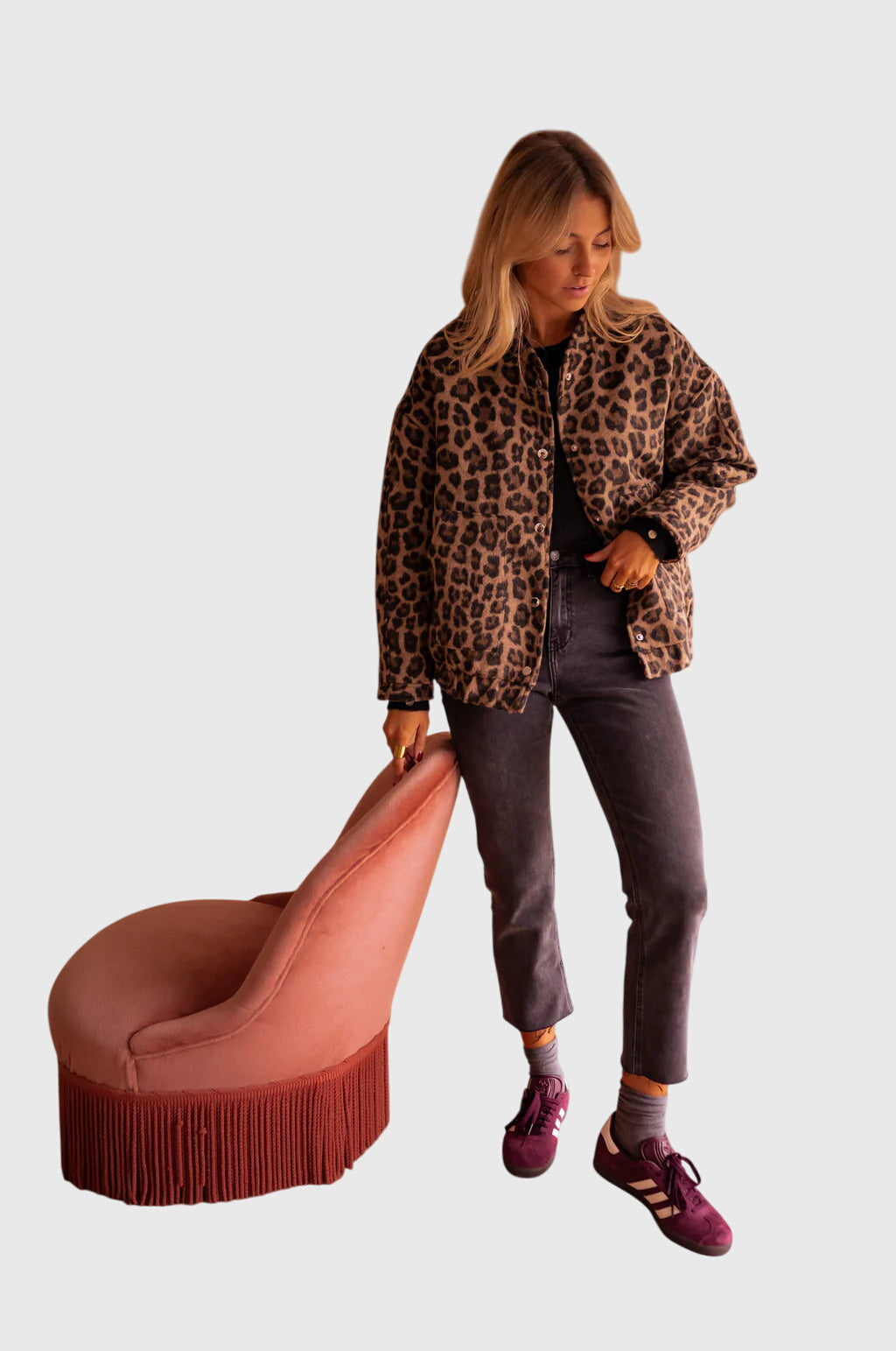 Elodie | Chic Leopard Print Jacket for Effortless Style