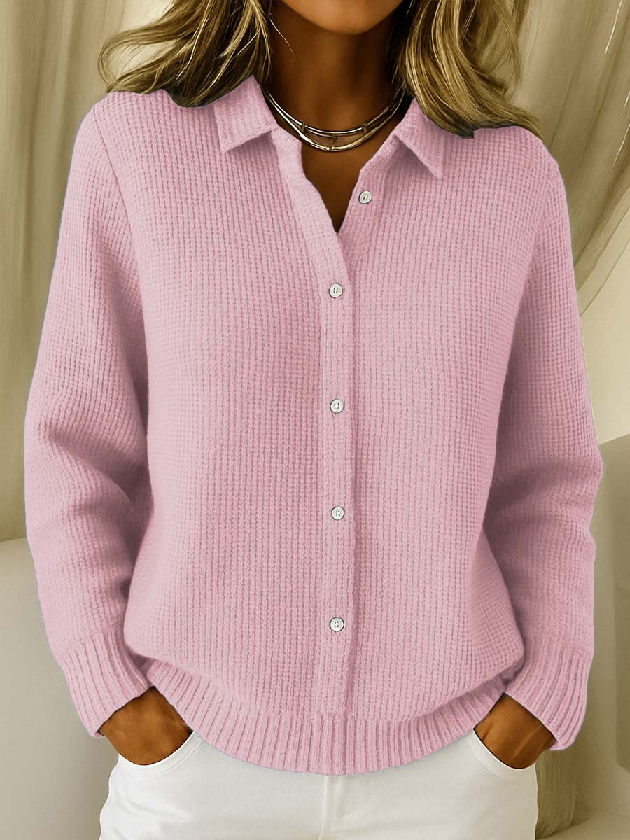 Elaine | Timeless Knit Button-Front Cardigan
