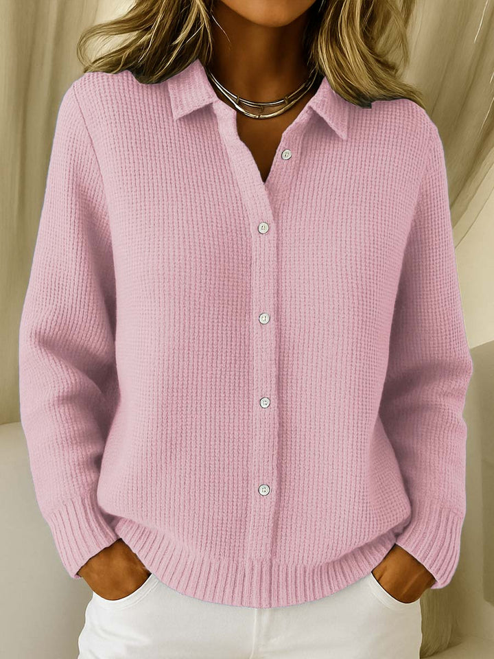 Elaine | Timeless Knit Button-Front Cardigan