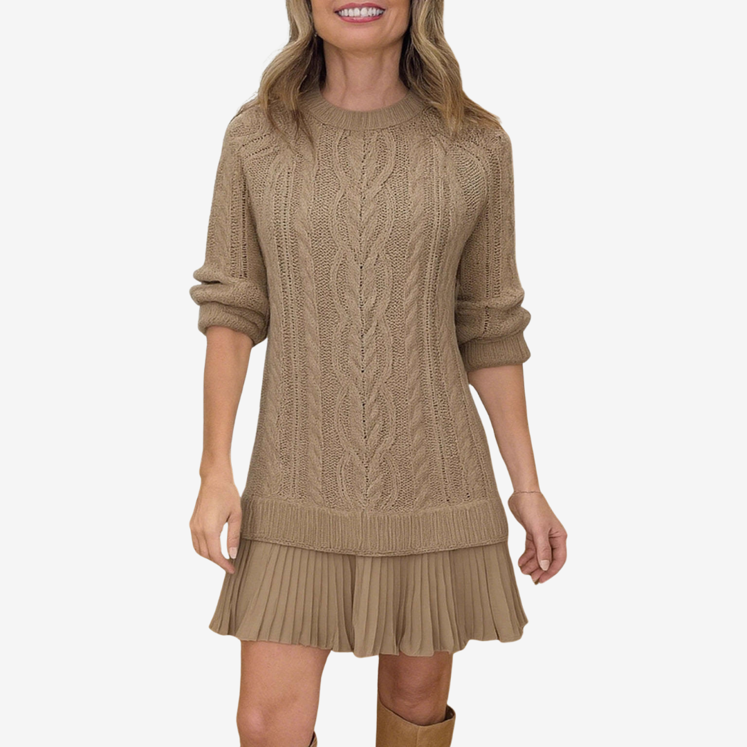 Gaëlle | One-of-a-Kind Cozy Knit Sweater Dress