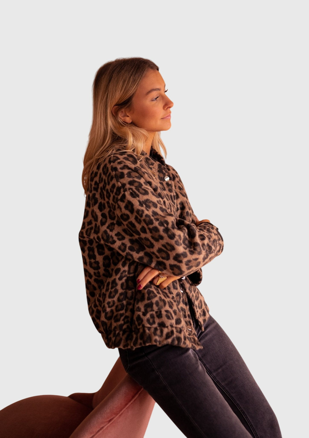 Elodie | Chic Leopard Print Jacket for Effortless Style