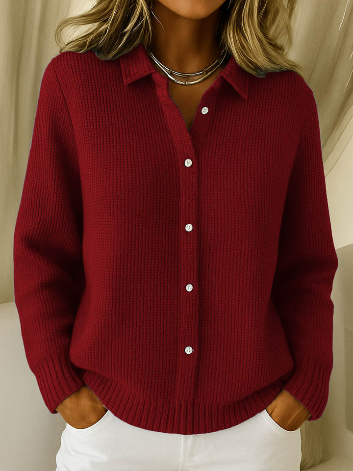 Elaine | Timeless Knit Button-Front Cardigan