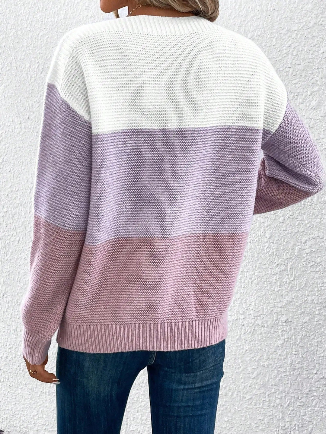 Grace Cozy Ombre Sweater - Soft Gradient Knit for All-Day Comfort