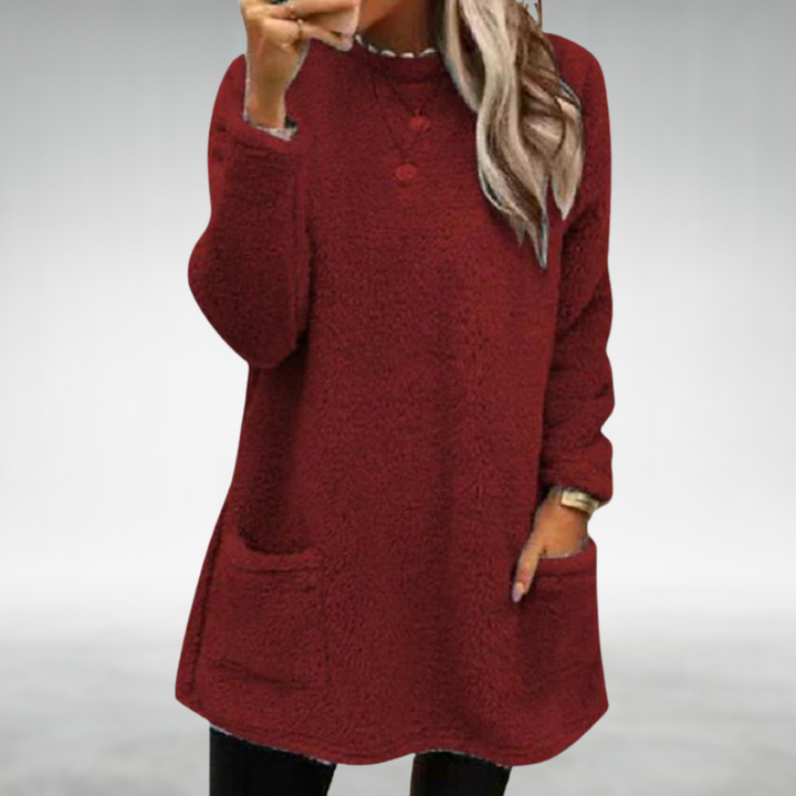 Nora | Cozy Fleece Sweater with Handy Pockets