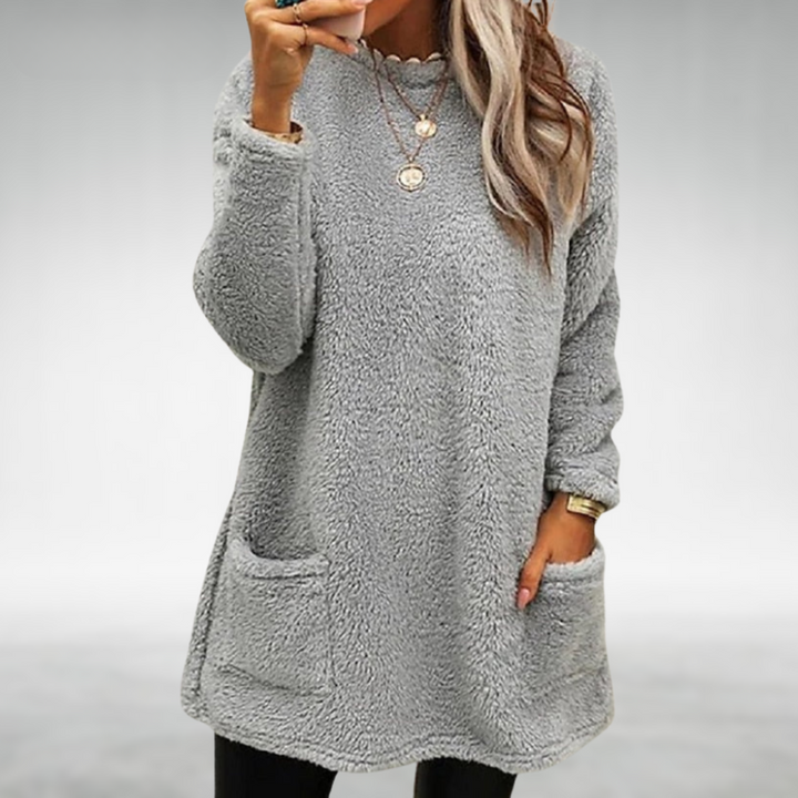 Nora | Cozy Fleece Sweater with Handy Pockets