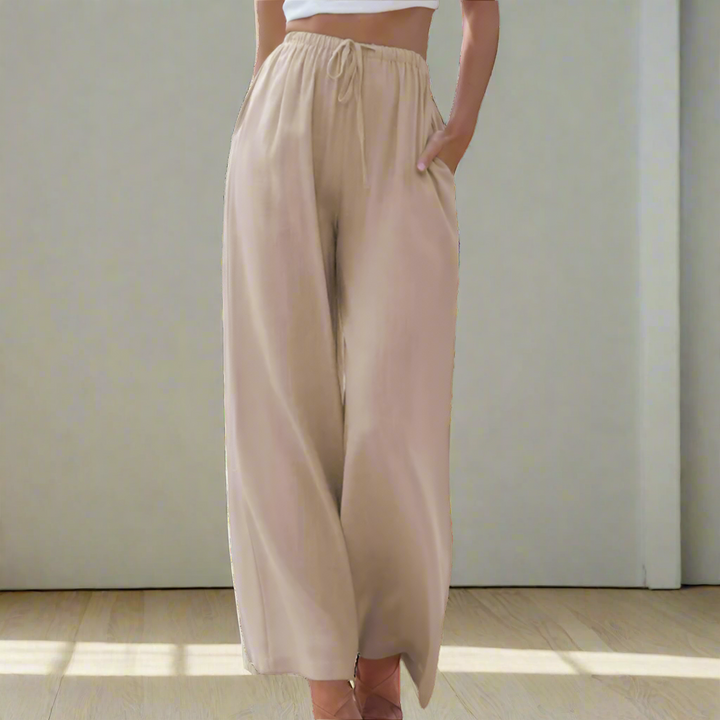 Zoe - Timeless Cotton Trousers for Effortless Everyday Elegance