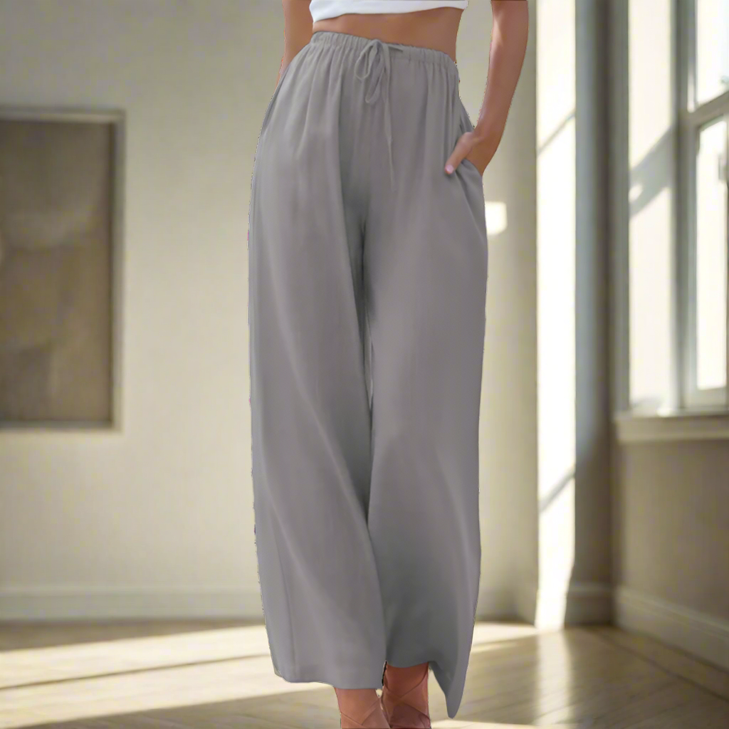 Zoe - Timeless Cotton Trousers for Effortless Everyday Elegance