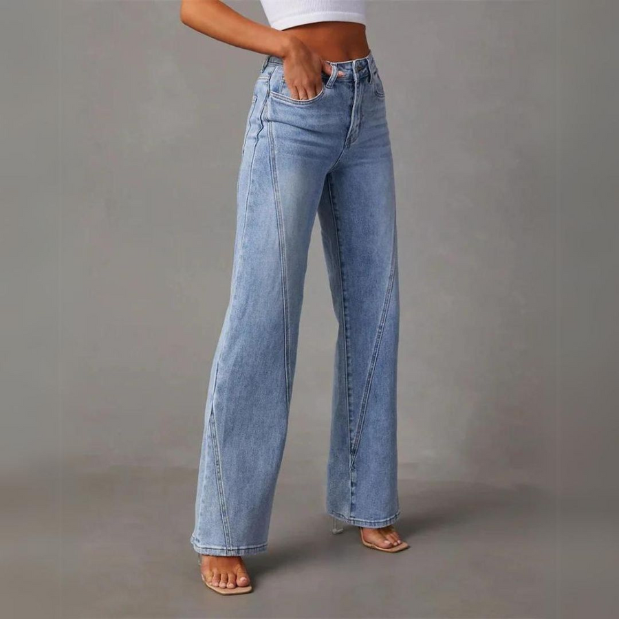 Olivia - Flattering High-Waisted Wide-Leg Jeans