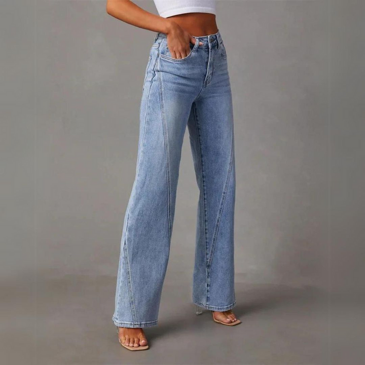 Olivia - Flattering High-Waisted Wide-Leg Jeans