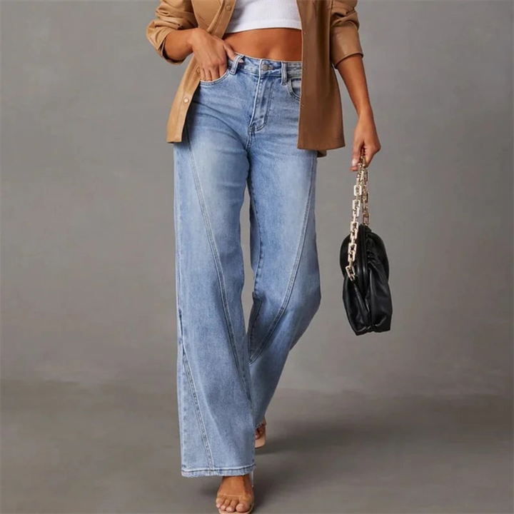 Olivia - Flattering High-Waisted Wide-Leg Jeans
