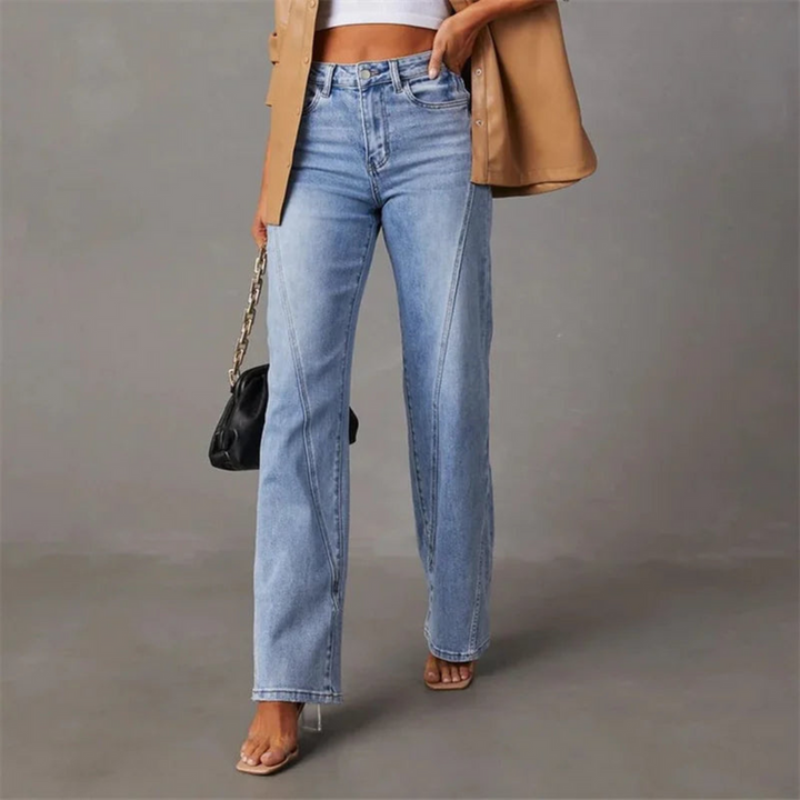 Olivia - Flattering High-Waisted Wide-Leg Jeans