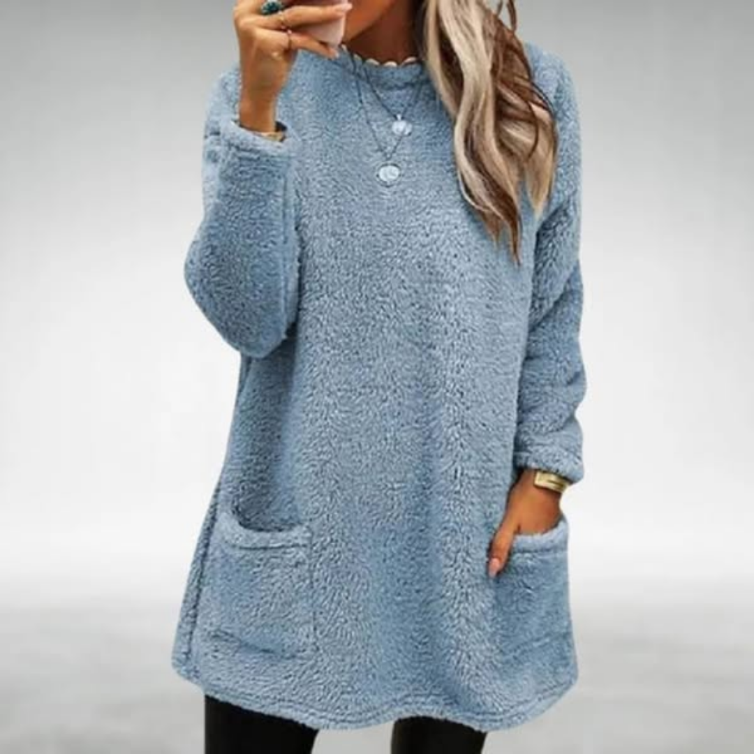 Nora | Cozy Fleece Sweater with Handy Pockets