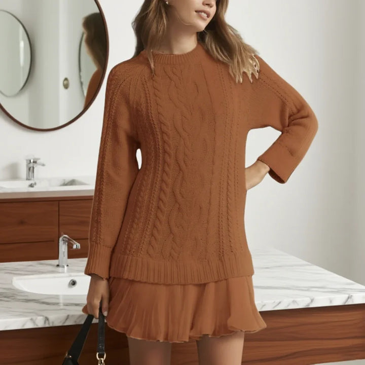 Gaëlle | One-of-a-Kind Cozy Knit Sweater Dress