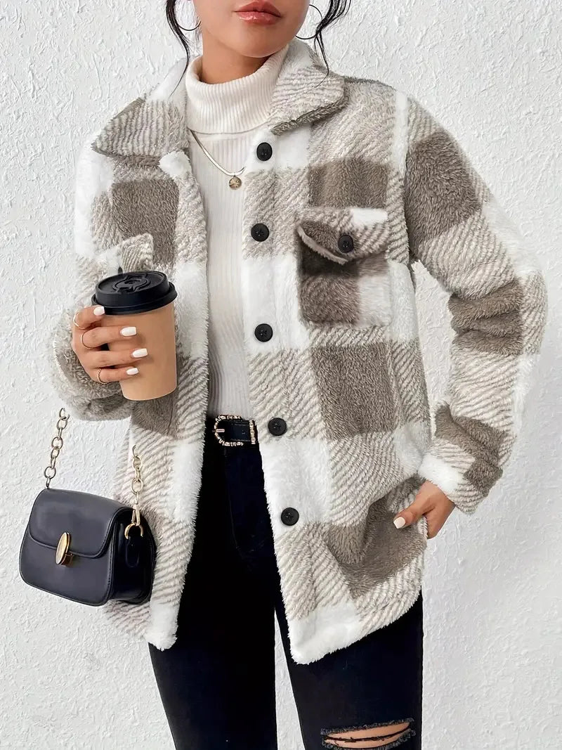 Martin | Cozy Plaid Fleece Jacket for Everyday Style