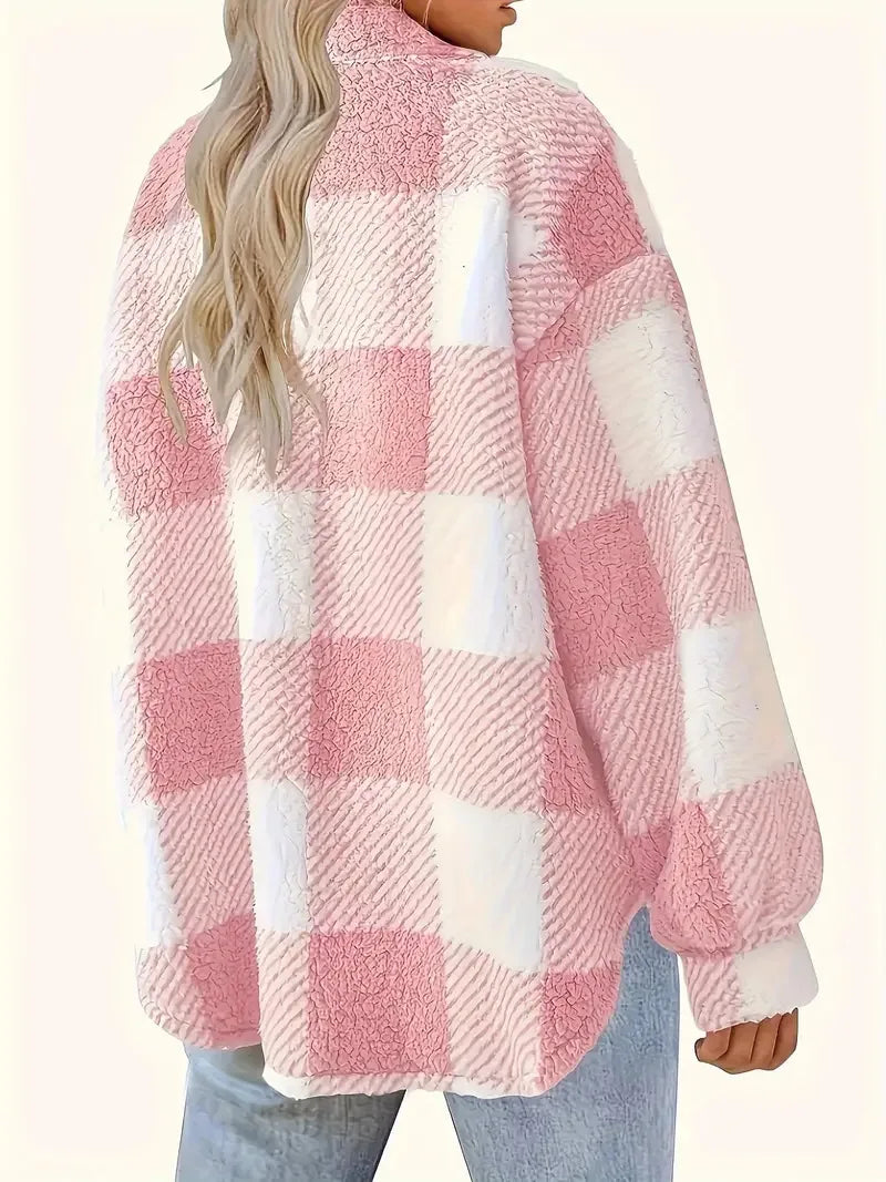 Martin | Cozy Plaid Fleece Jacket for Everyday Style