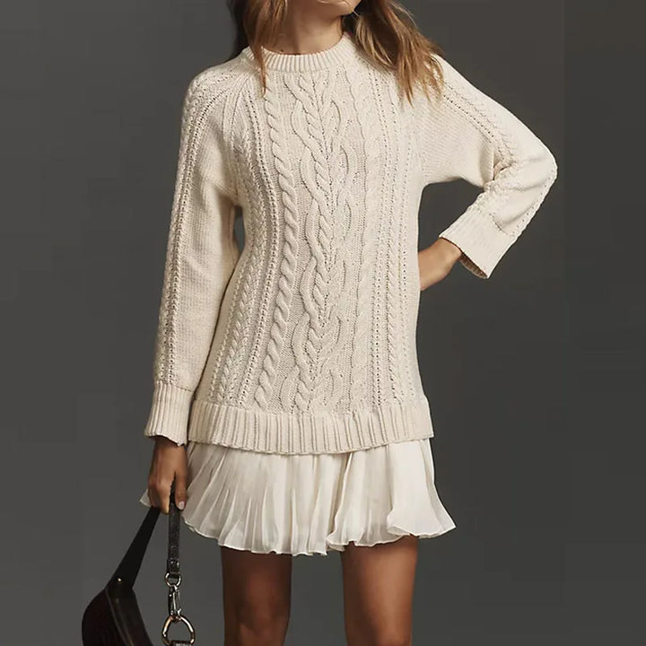 Gaëlle | One-of-a-Kind Cozy Knit Sweater Dress