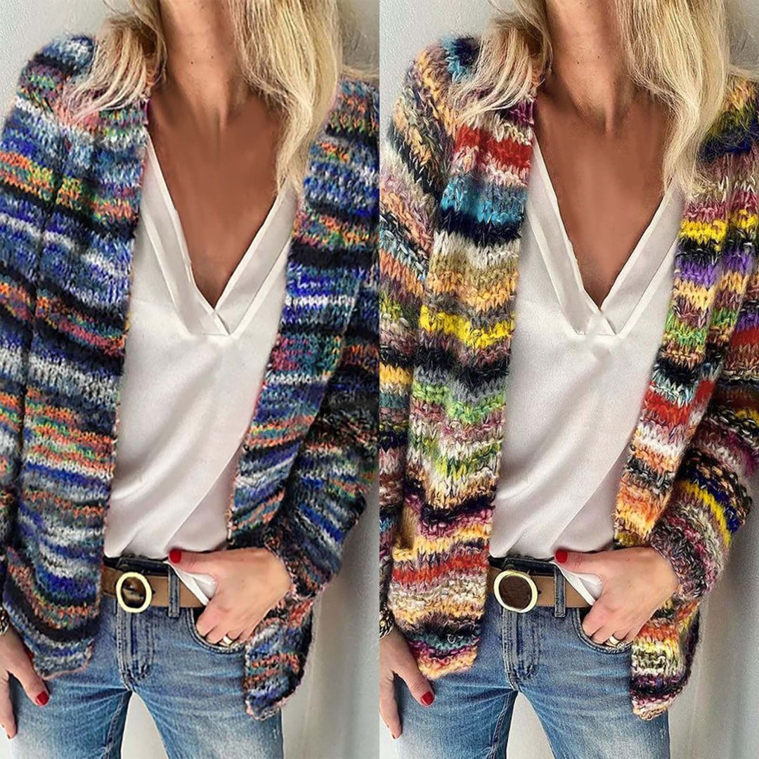 Penelope Multicolour Knit Sweater - Cozy, Colorful Knitwear