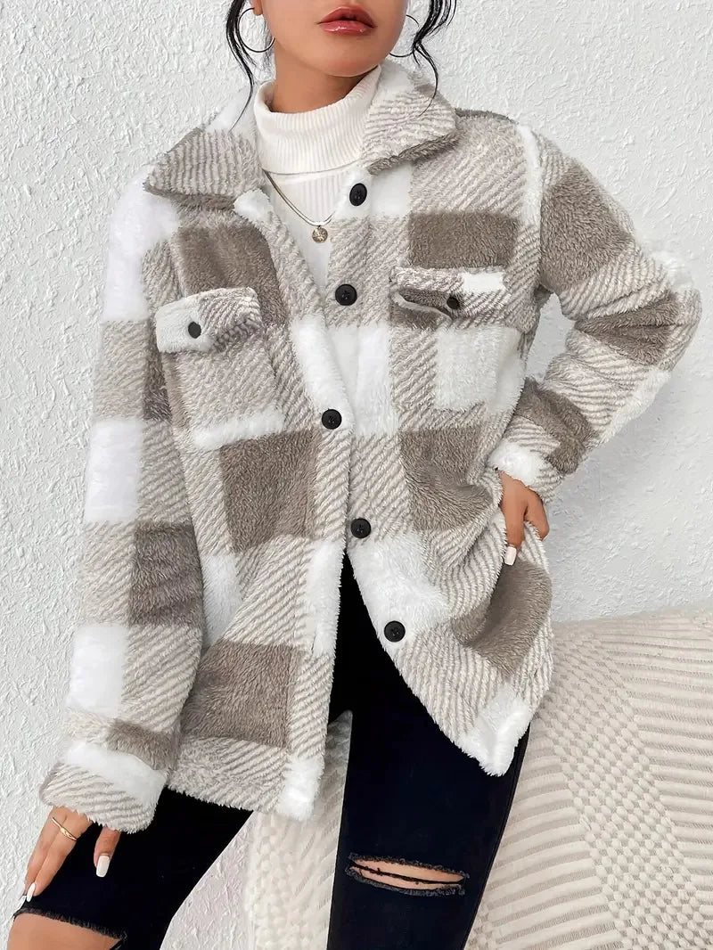 Martin | Cozy Plaid Fleece Jacket for Everyday Style