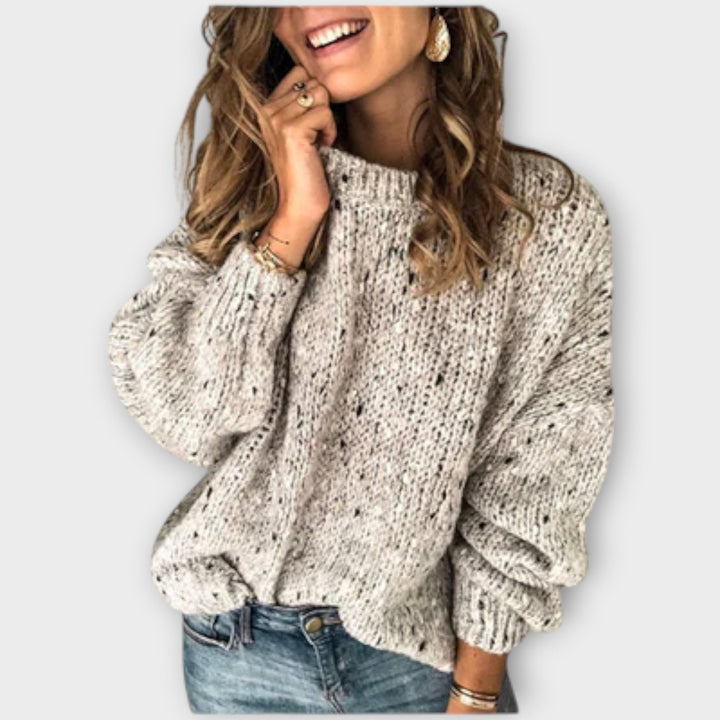 Sophie Speckled Knit Sweater - Cozy, Textured Knitwear