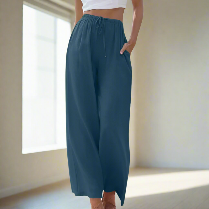 Zoe - Timeless Cotton Trousers for Effortless Everyday Elegance