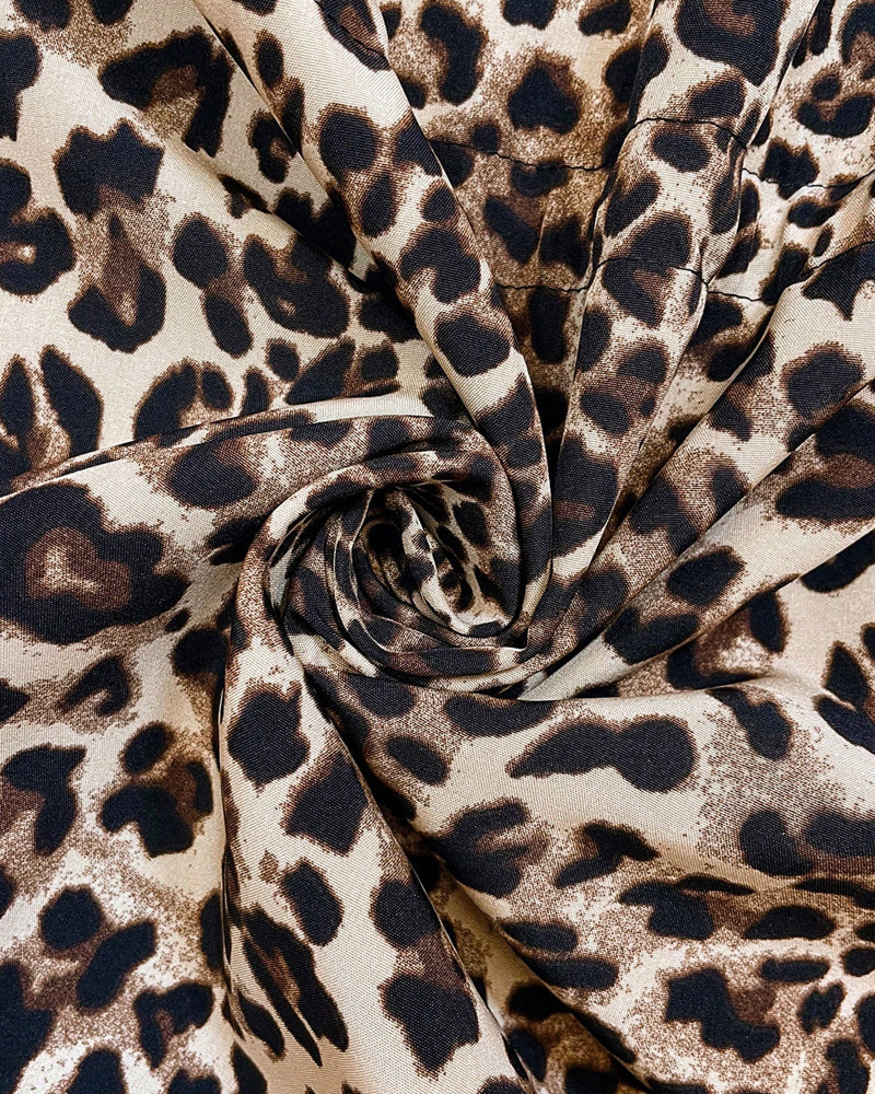 Sharon Reversible Leopard-Print Hooded Coat – Double-Sided Style