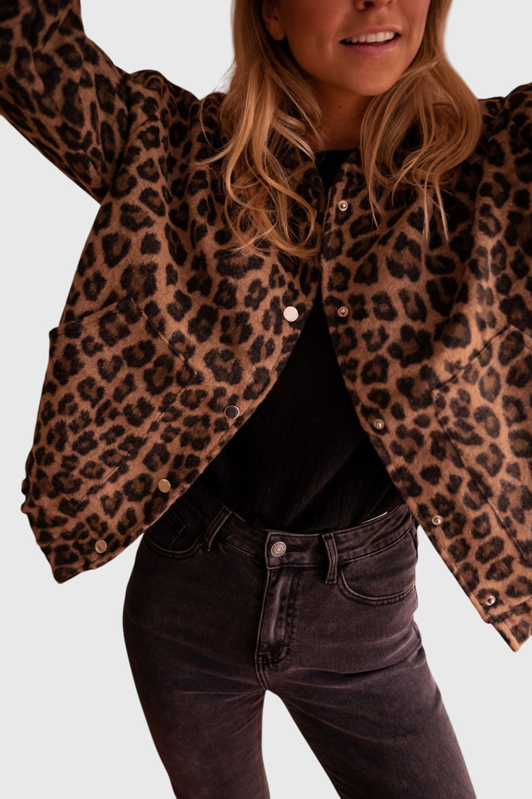 Elodie | Chic Leopard Print Jacket for Effortless Style