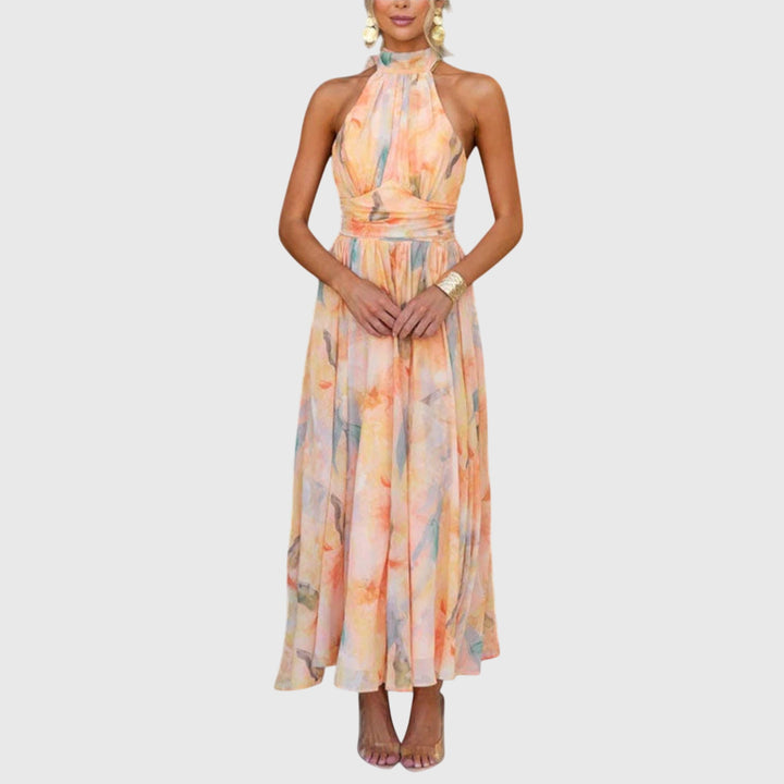 Halter Maxi Dress - Flowy, Flattering Silhouette