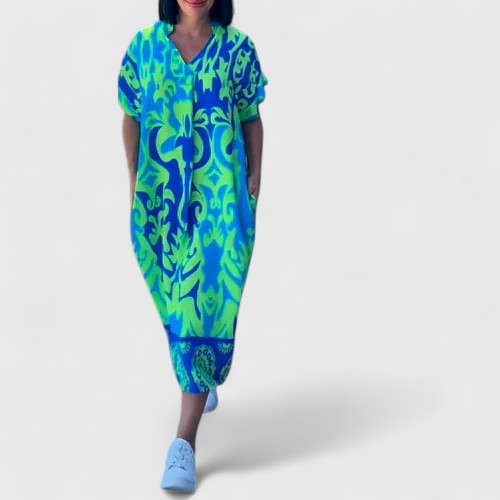 Shamcey™ - Elegantly Sophisticated Floral Dress