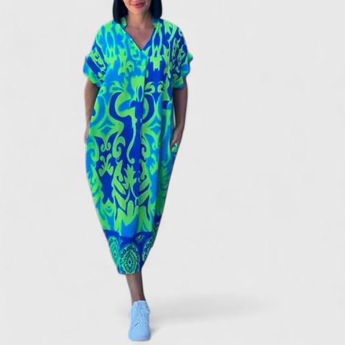 Shamcey™ - Elegantly Sophisticated Floral Dress